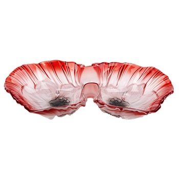 Platou Waltherglas, Miranda 1400182, Sticla, 33 cm, Rosu Platou Waltherglas, Miranda 1400182, Sticla, 33 cm, Rosu