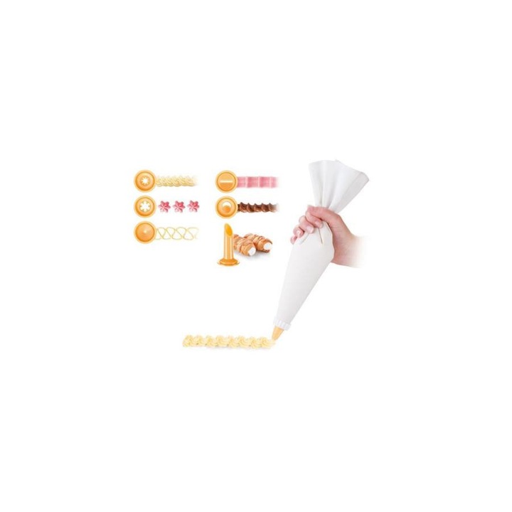 Tescoma Textil habzsák 6 díszítőfejjel