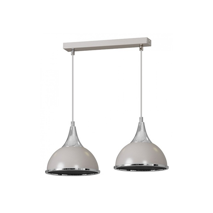 Полилей Emibig Polo, 2X60W, Сив