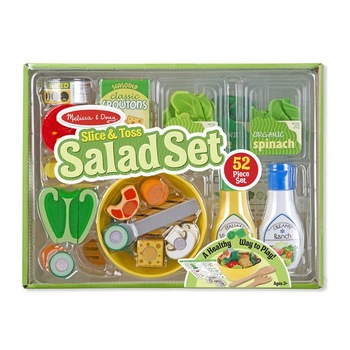 Set de joaca din lemn Salate delicioase Melissa and Doug Set de joaca din lemn Salate delicioase Melissa and Doug