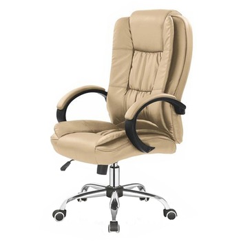 Scaun directorial piele ecologica bej AX Relu Scaun directorial piele ecologica bej AX Relu