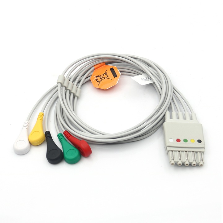 Cablu cu 5 fire ecg capse pentru monitor Philips - conector nou