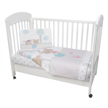 Lenjerie patut cu 2 piese 140x70cm Fantasia Lenjerie patut cu 2 piese 140x70cm Fantasia