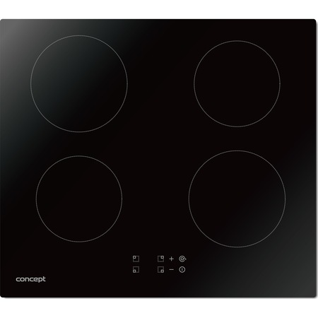 Plita incorporabila Concept IDV2660N, Inductie, 4 zone de gatit, Touch control, 60 cm, Negru