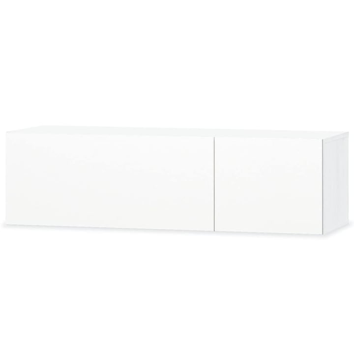vidaXL fehér magasfényű faforgácslap TV szekrény 120 x 40 34 cm