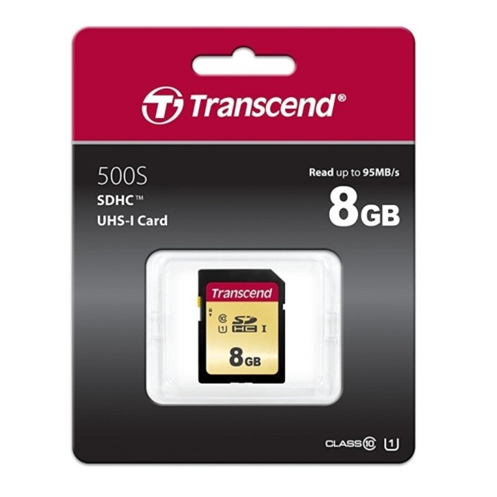 Карта памет Transcend 8GB UHS-I U1 SD Card, MLC