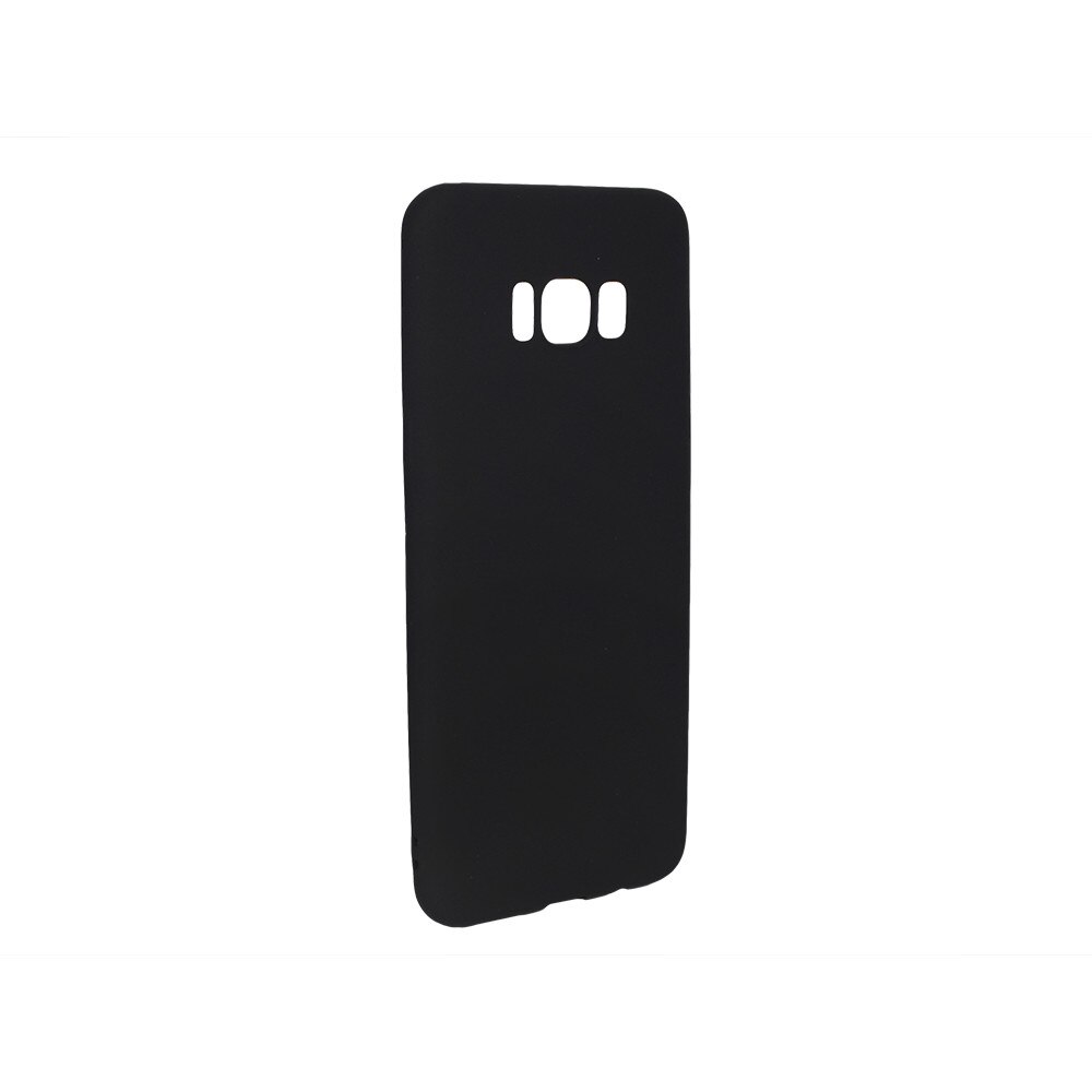 Husa de protectie spate Level pentru Samsung Galaxy S8 Plus 2017 G955, Silicon, Negru