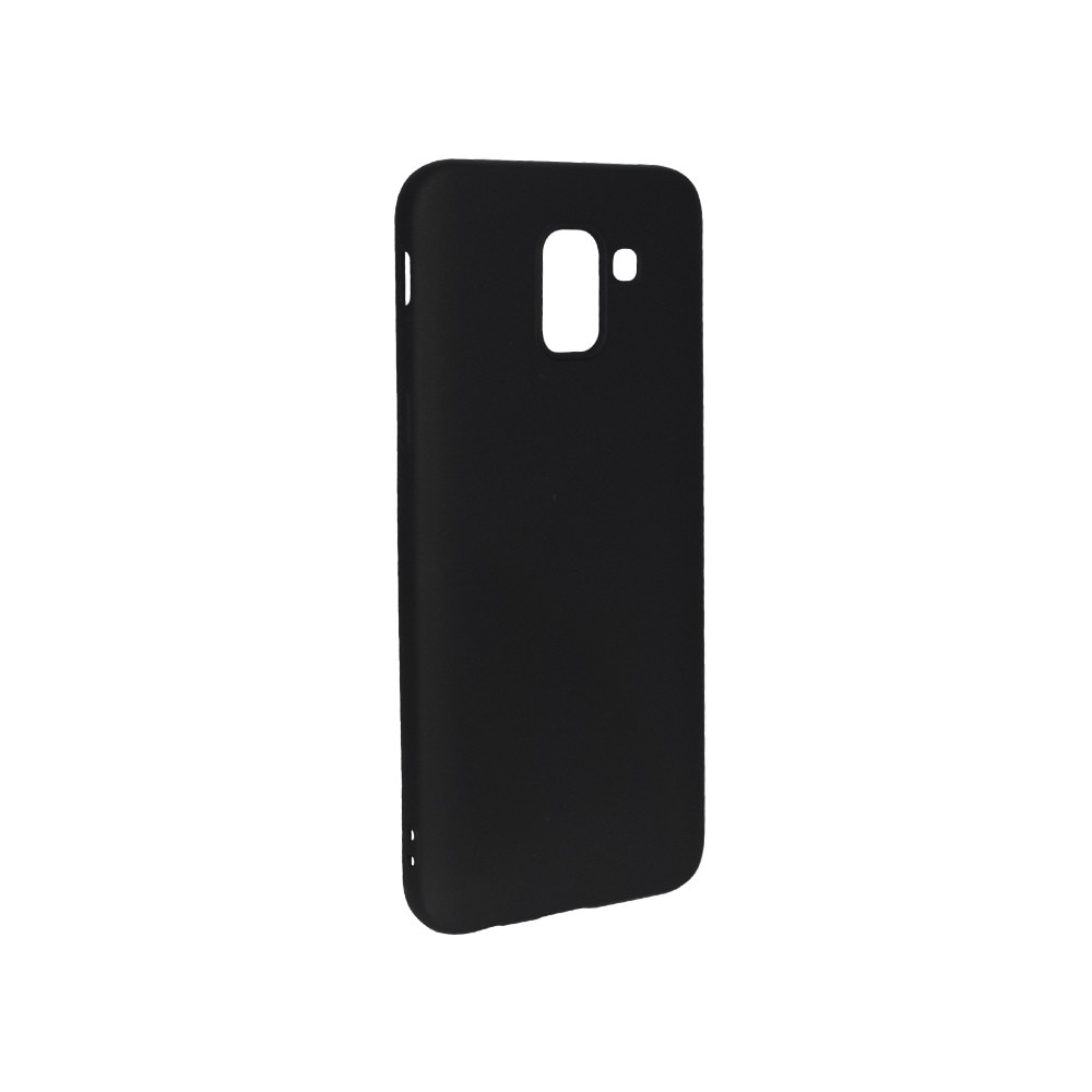Husa de protectie spate Level pentru Samsung Galaxy J6 2018, Silicon, Negru
