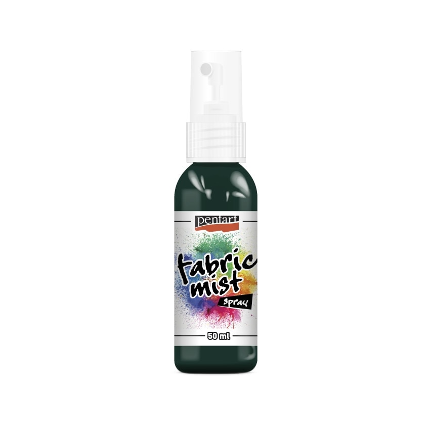 Vopsea spray pentru textile Pentart - verde brad, 50 ml