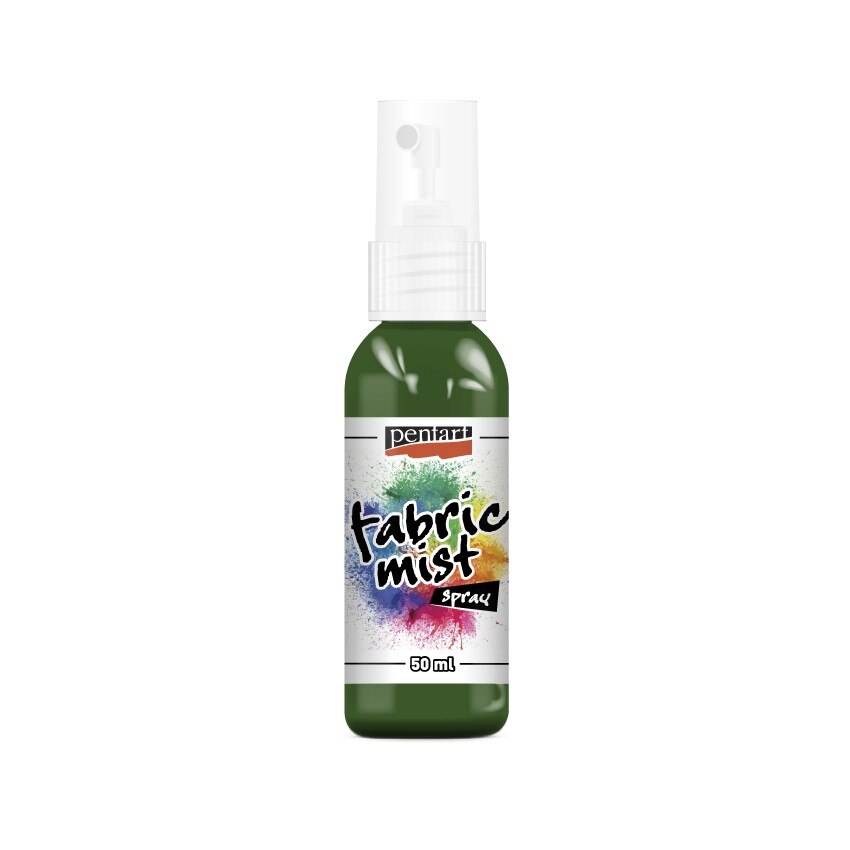 Vopsea spray pentru textile Pentart - masline, 50 ml