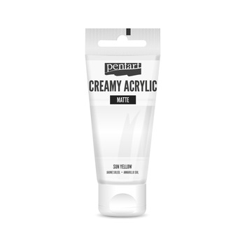 Vopsea acrilica cremoasa mata Pentart - alb, 60 ml Vopsea acrilica cremoasa mata Pentart - alb, 60 ml