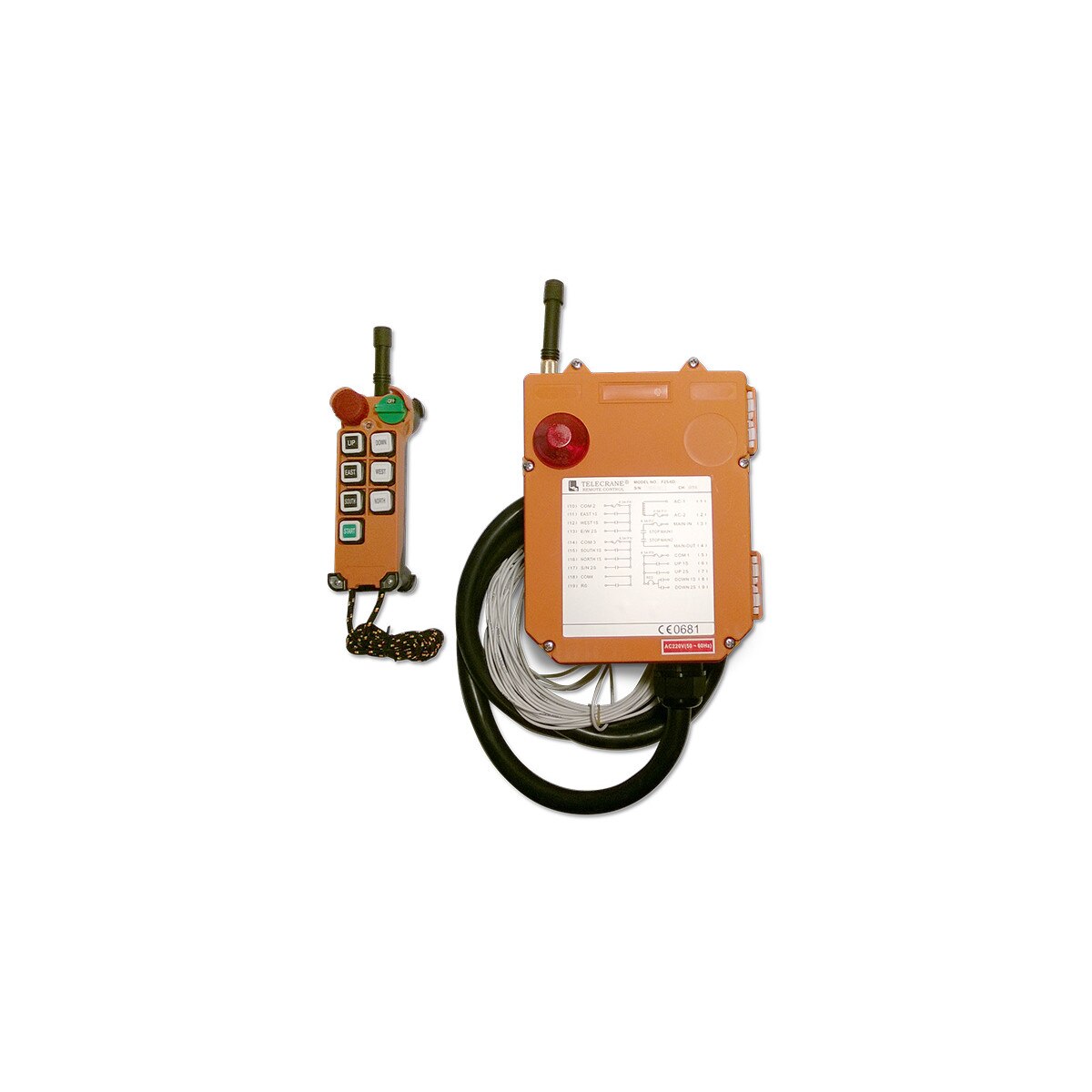 Set Radiocomanda industriala Telecrane F25-6D ST