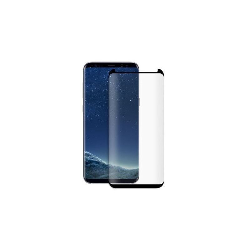 Folie protectie IMPORTGSM pentru Samsung Galaxy S8 (G950), Tempered Glass, 3D, Margini Curbate, Case Friendly, 0.3mm, Neagra