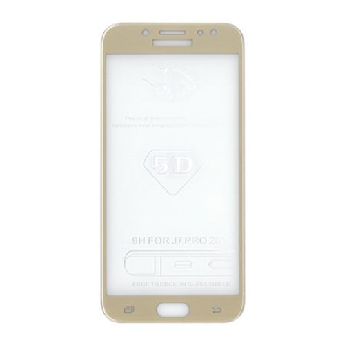 Folie securizata Full Glue Samsung Galaxy J7 2017 Aurie/Gold