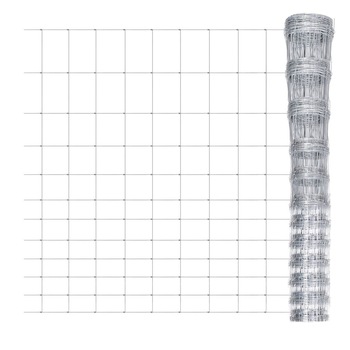 Plasa de gard galvanizata de 50 m, vidaXL, Argintiu, 150 x 12 x 15 cm Plasa de gard galvanizata de 50 m, vidaXL, Argintiu, 150 x 12 x 15 cm