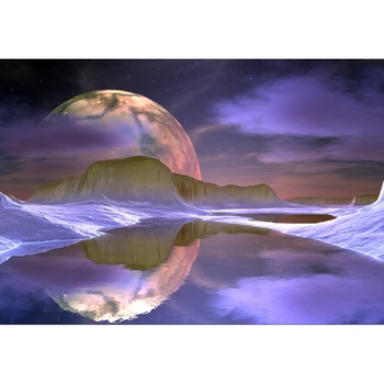 Tablou canvas Astru in oglinda lacului, 105 x 70 cm Tablou canvas Astru in oglinda lacului, 105 x 70 cm