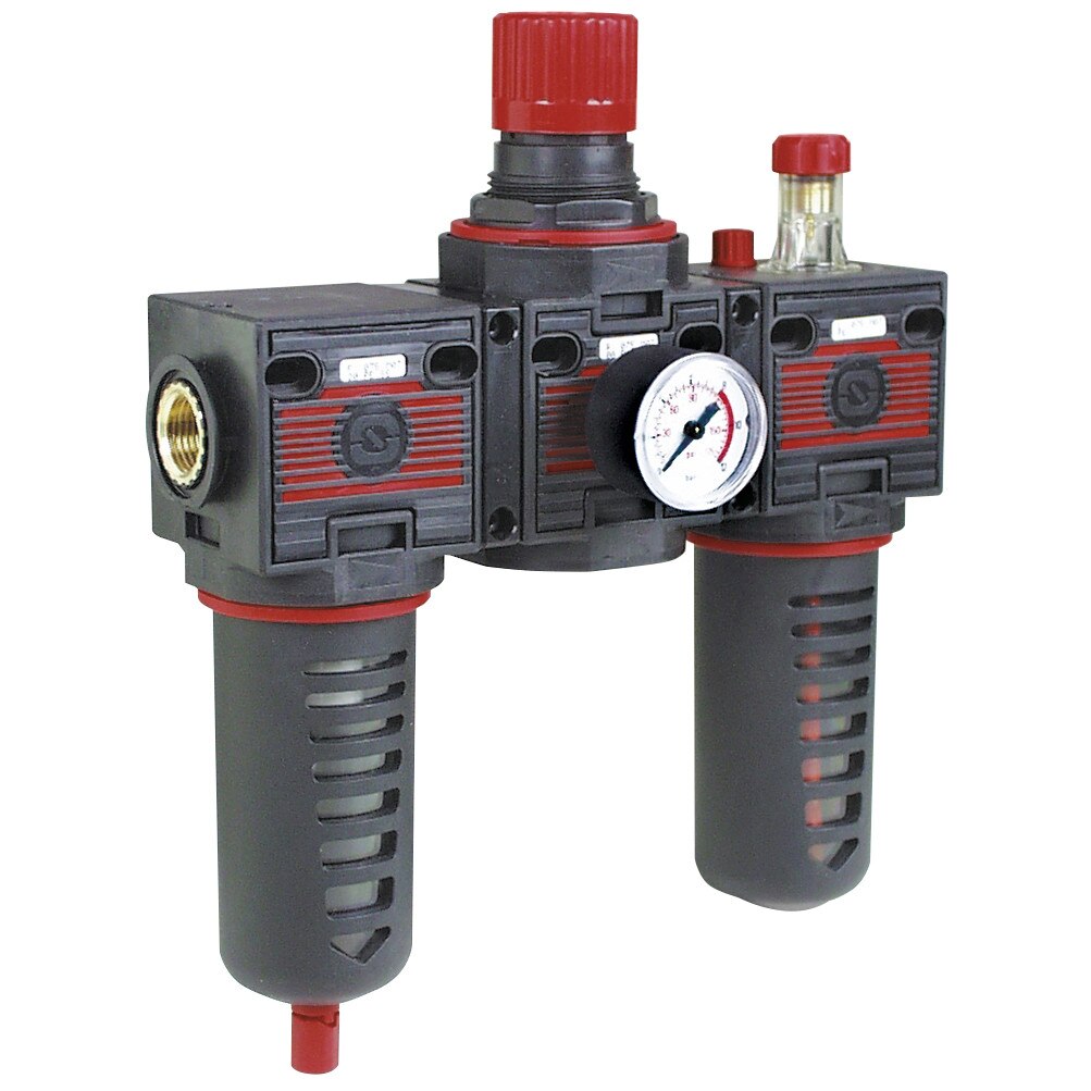 Grup reglare presiune-filtrare-ungere tip 920/13, 900l/min, max.12 bar, racord 1/2'', FIAC