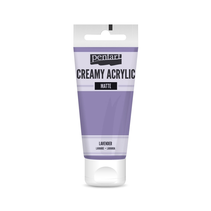 Vopsea acrilica cremoasa mata Pentart - lavanda, 60 ml