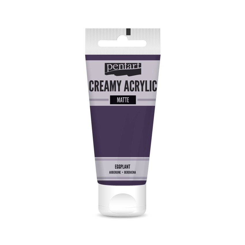 Vopsea acrilica cremoasa mata Pentart - vinete, 60 ml