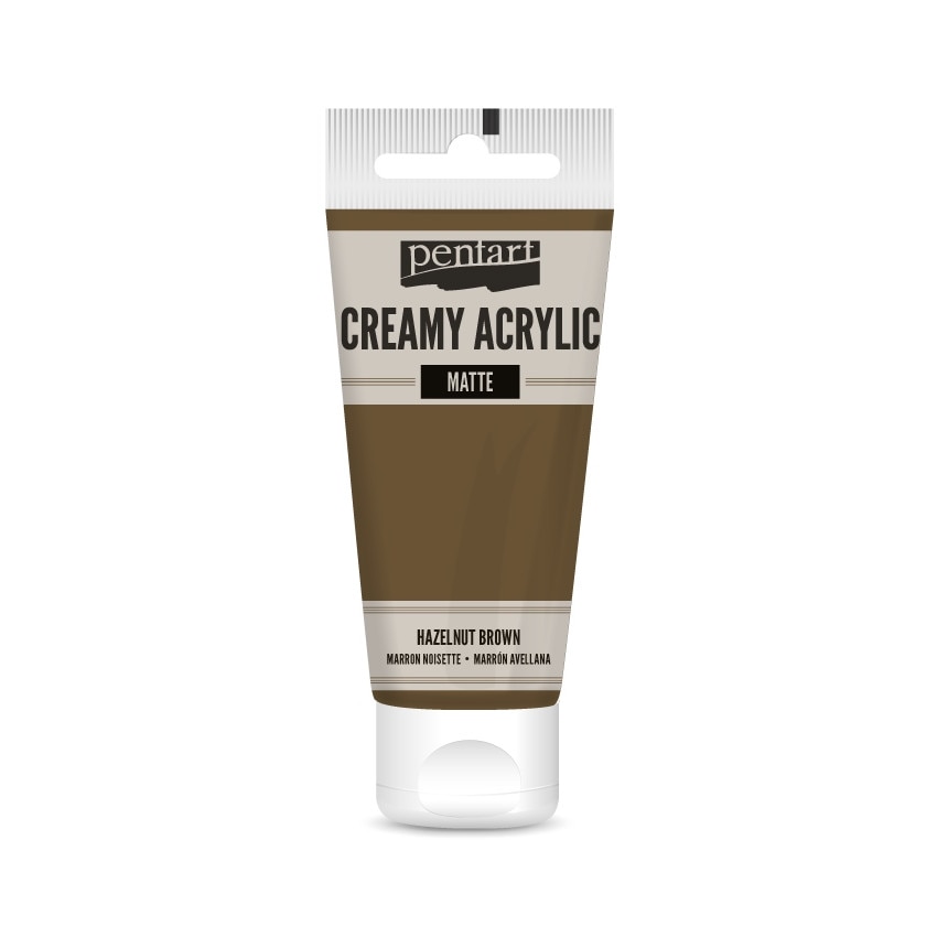 Vopsea acrilica cremoasa mata Pentart - arahide, 60 ml