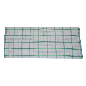 Prosop bucatarie, plusat, carouri verzi 32x70, PR-32-70-1V Prosop bucatarie, plusat, carouri verzi 32x70, PR-32-70-1V