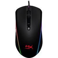 Mouse gaming cu fir HyperX Pulsefire Surge RGB, 16000 DPI, iluminare 360 de grade, senzor Pixart 3389, 6 butoane, 450IPS, 50G, software NGENUITY, negru
