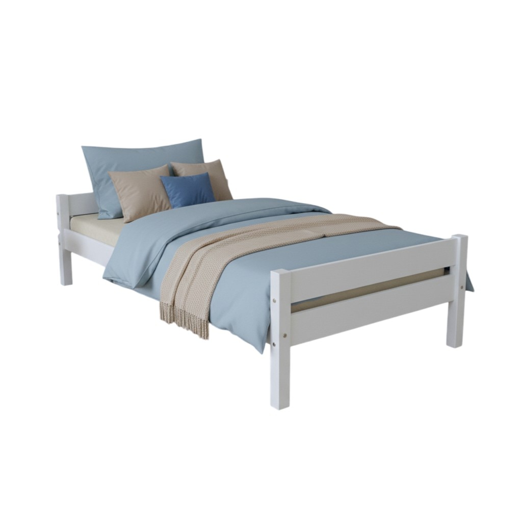 Pat cu 2 sertare, IKEA FLEKKE, alb, 80x200 cm - eMAG.ro