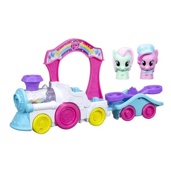 Set figurine si accesorii Hasbro, My Little Pony, Trenul Pinkie Pie Set figurine si accesorii Hasbro, My Little Pony, Trenul Pinkie Pie