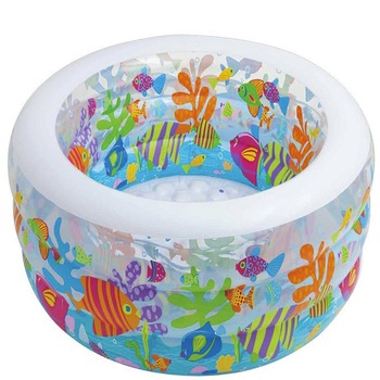 Piscina Gonflabila pentru Copii, Design Ocean, 3 Inele, Model 58480, 318 L, 152 x 56 cm Piscina Gonflabila pentru Copii, Design Ocean, 3 Inele, Model 58480, 318 L, 152 x 56 cm