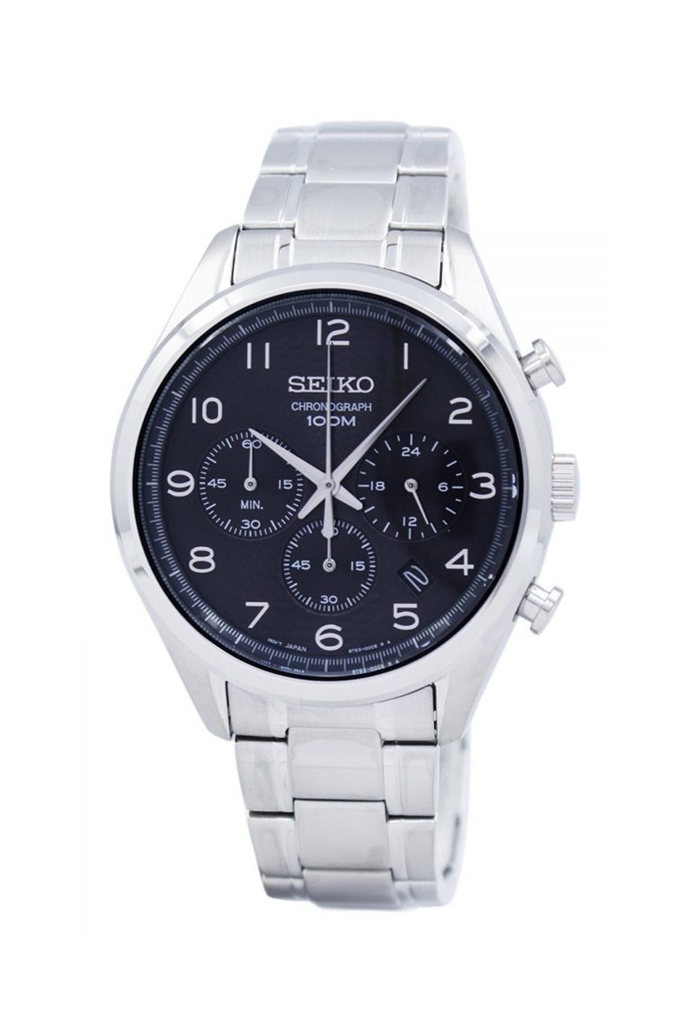 Seiko, Ceas cronograf din otel inoxidabil, Argintiu
