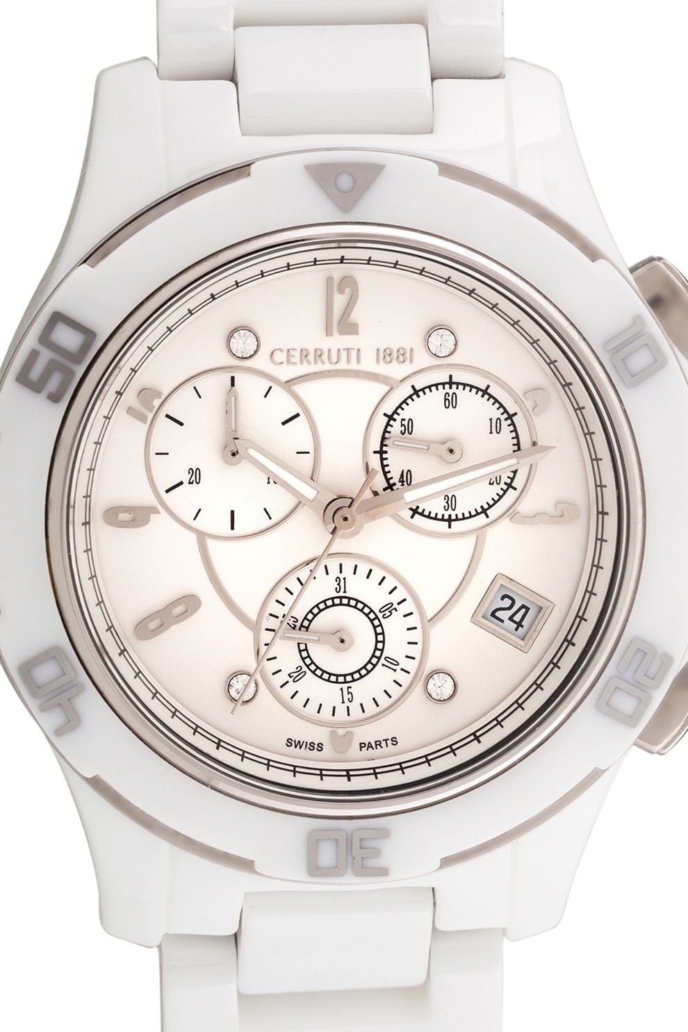 Cerruti 1881, Часовник с хронограф, Бял - eMAG.bg