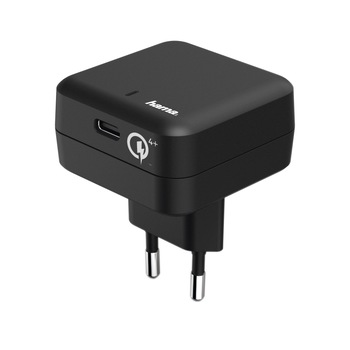 Incarcator USB Hama Qualcomm Quick Charge 4+ USB Type-C, Negru Incarcator USB Hama Qualcomm Quick Charge 4+ USB Type-C, Negru