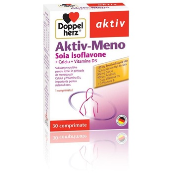 Doppelherz Aktiv-Meno Soia isoflavone+Calciu+Vitamina D3 Doppelherz Aktiv-Meno Soia isoflavone+Calciu+Vitamina D3