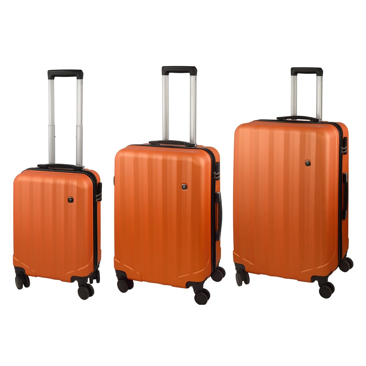 Set 3 Trolere, Dielle, Ultralejer 93 litri, 57 litri, 32 litri, Portocaliu
