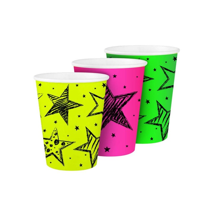 Hat darab parti pohár egy csomagban