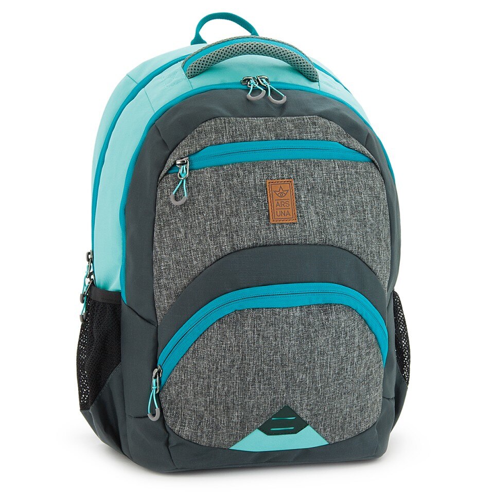 Ghiozdan ergonomic Ars Una 10 gri-albastru 45 cm