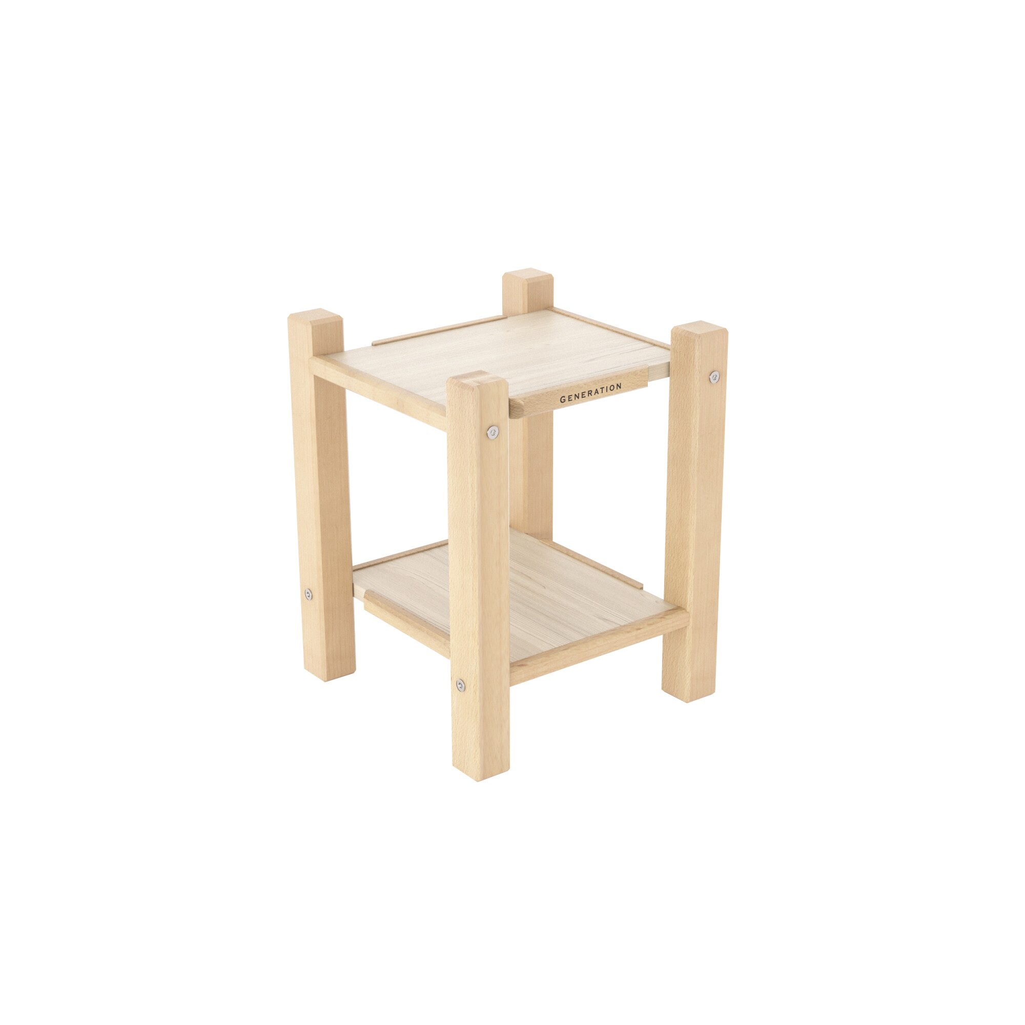 Noptiera, GENERATION, 37x37 cm, Fleetwood alb-FAG lemn masiv