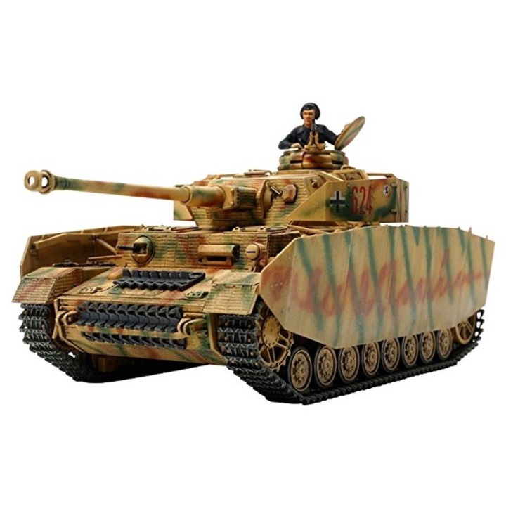 Kit Macheta Militara de construit Tamiya Panzerkampfwagen IV Ausf.H sdkfz 161/1 early version +14 ani 1:35 Tam 35209