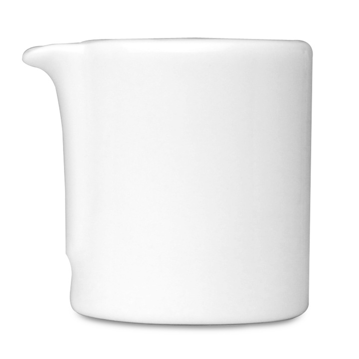 Set 4 latiere, portelan, 4 x latiera, accesoriu cafea/ceai, recipient lapte/frisca, BergHOFF Concavo, alb, creamer 4 x 60 ml