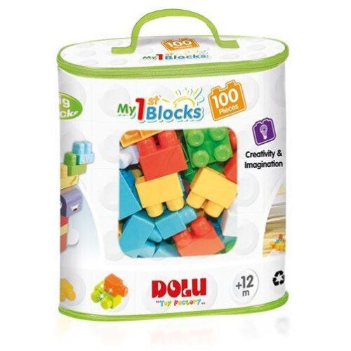 Set de constructie Dolu Primele cuburi - 100 piese