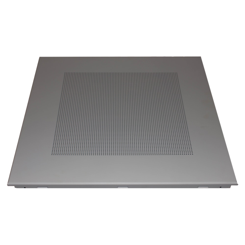 To detect camouflage semiconductor Placi tavan casetat metalice 600x600 alb perforate cu filtru fonic 18 buc  6.48mp - eMAG.ro