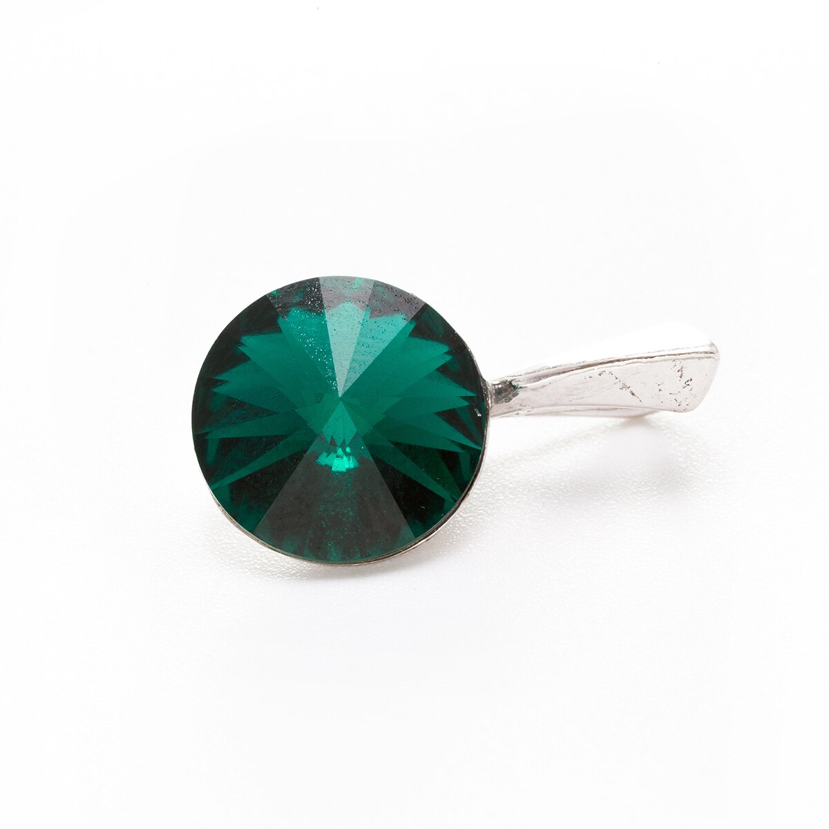 Pandantiv Argint DaviCristals cu cristale Swarovski un singur cristal emerald