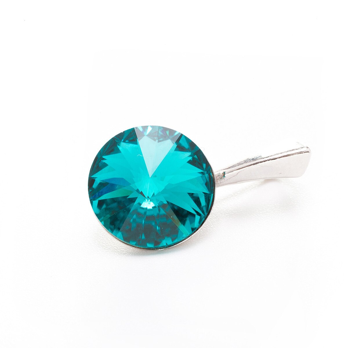 Pandantiv Argint DaviCristals cu cristale Swarovski un singur cristal blue zircon