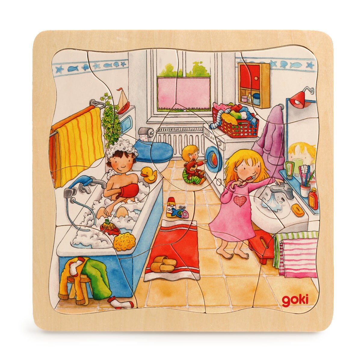 Puzzle 4 straturi, o zi din viata mea, lemn