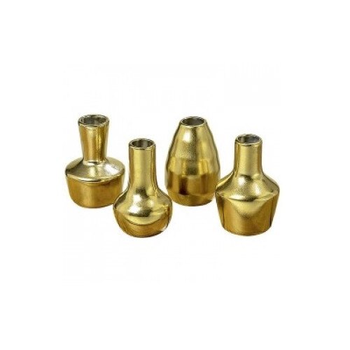Set vaza portelan gold, H10, D6,5cm