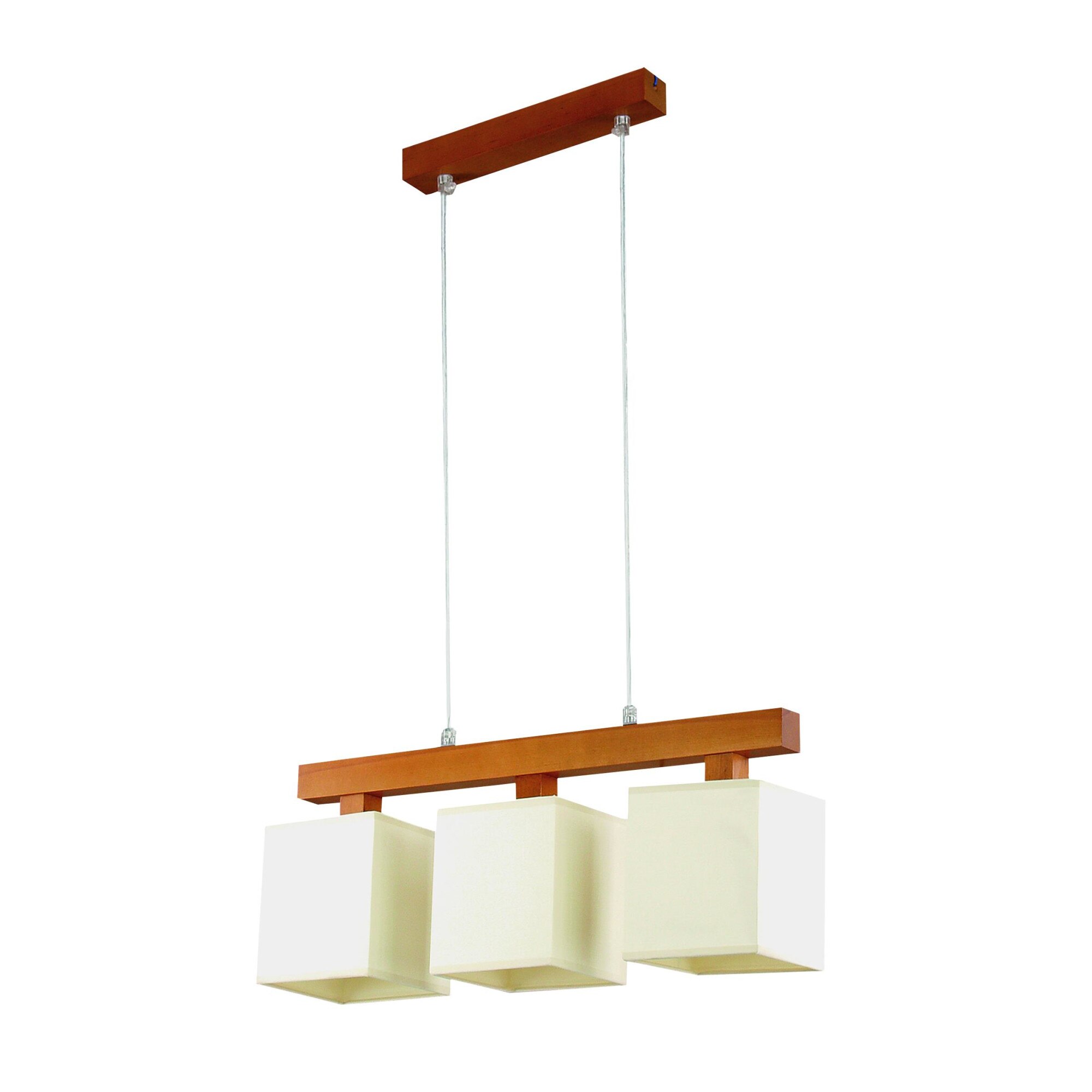 Pendul Arbor 3 Lampex, Lemn/PVC, Maro