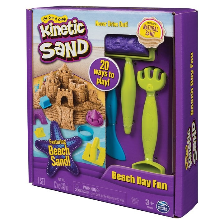 Set Kinetic Sand, Beach day fun, 340 g