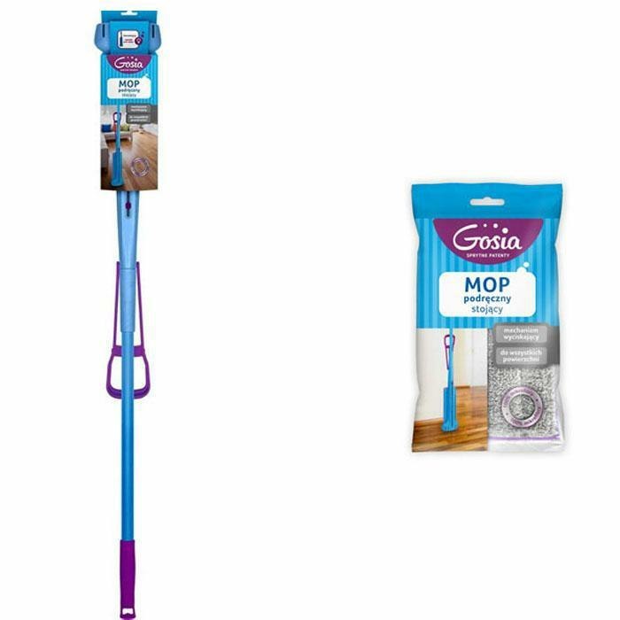 Mop POLITAN GOSIA, 2 piese, Albastru/Alb