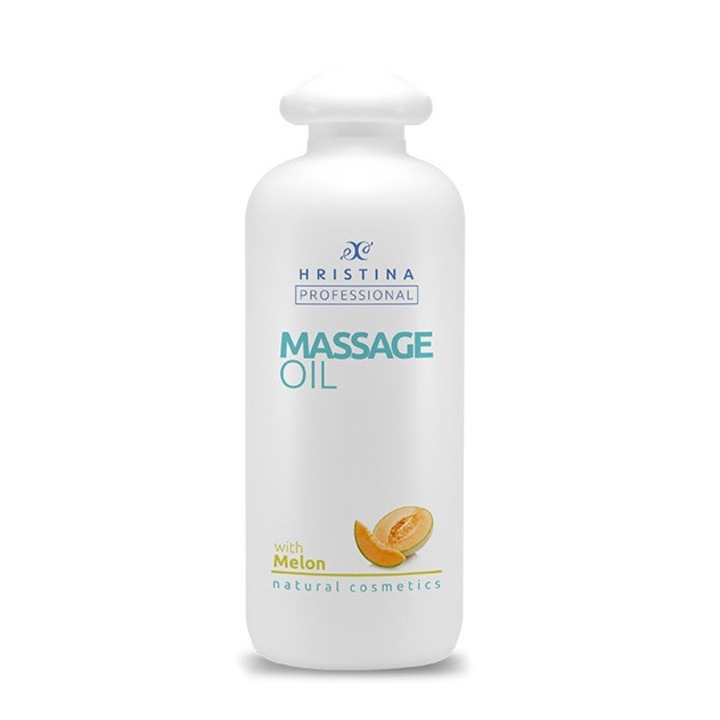 Масажно масло за тяло Hristina Cosmetics - Пъпеш, 500ml