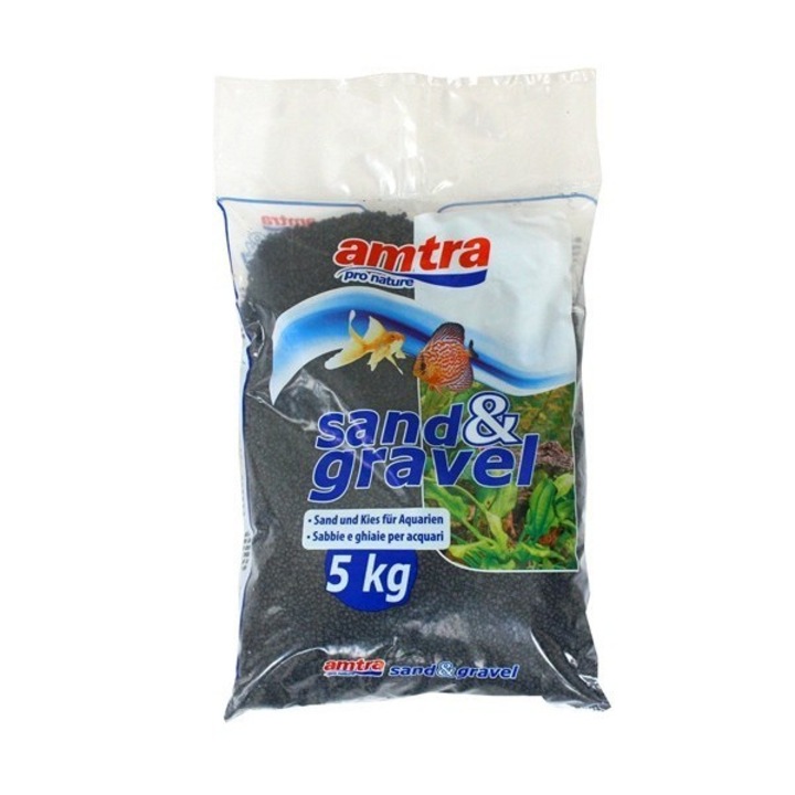 Pietris acvariu negru ceramizat punga 5 kg granulatie 3 mm